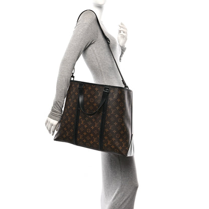 Louis Vuitton Monogram Macassar Weekend Tote GM 2 of 9