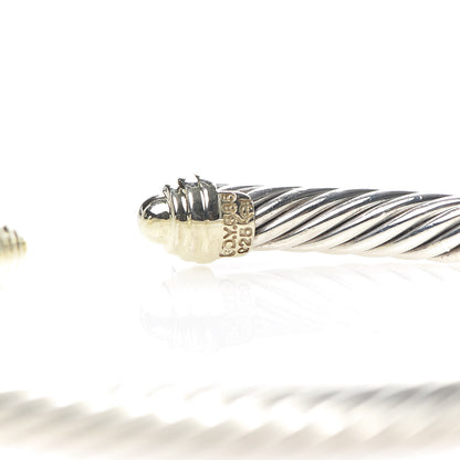 David Yurman Sterling Silver 14K Yellow Gold 5mm Cable Classics Bracelet 5 of 5