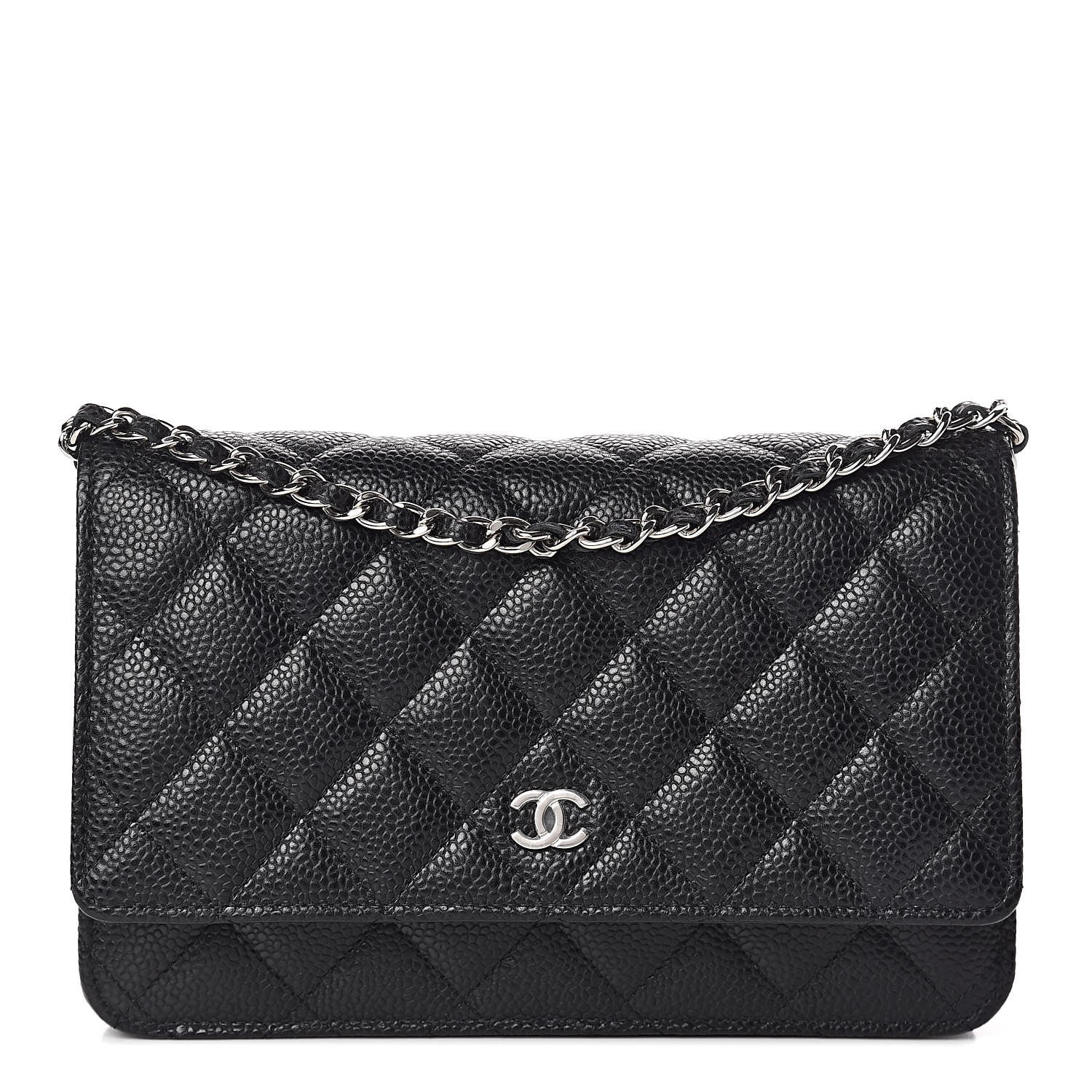 Chanel Caviar Quilted Wallet On Chain WOC Black 1 of 12