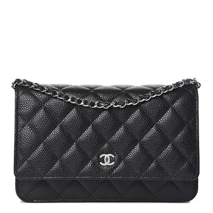 Chanel Caviar Quilted Wallet On Chain WOC Black 1 of 12