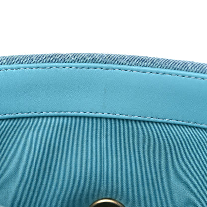 Chanel Denim Quilted Medium Chanel 19 Flap Neon Blue 10 of 13