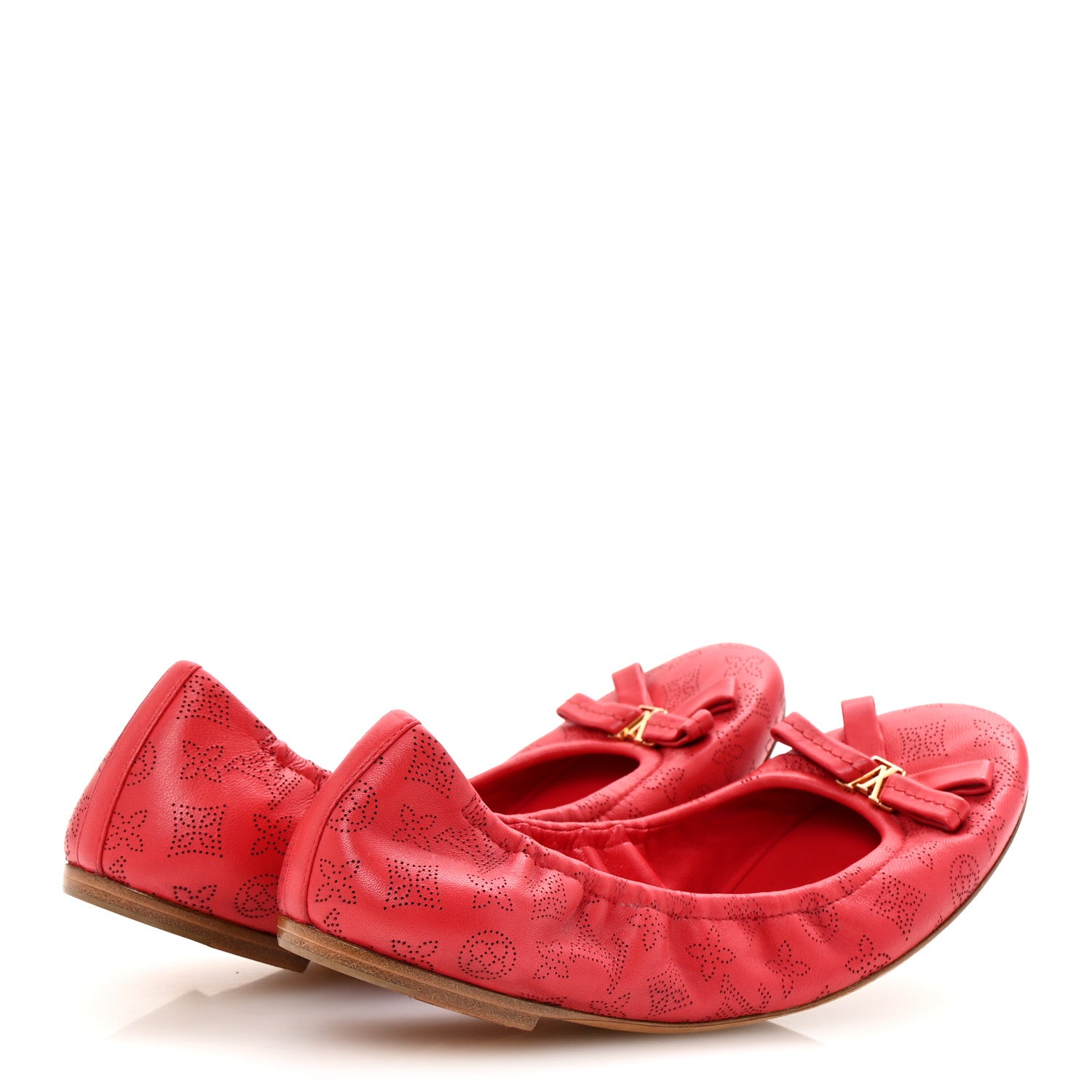 Louis Vuitton Mahina Elba Ballet Flats 39.5 Red 5 of 11