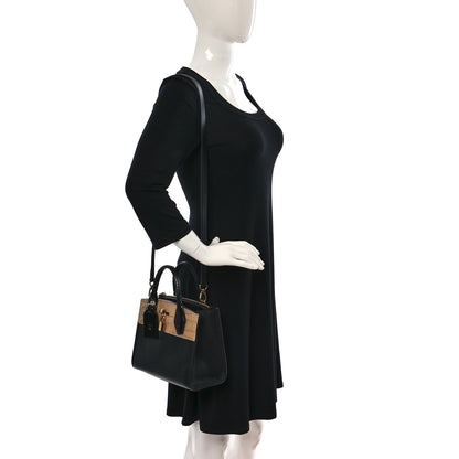 Louis Vuitton Calfskin Ayers City Steamer Mini Black 2 of 9