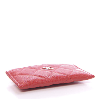 Chanel Caviar Quilted Card Holder Red 4 of 9