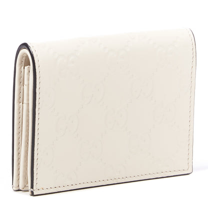 Gucci Guccissima Signature Bowy Card Case Wallet White 2 of 7