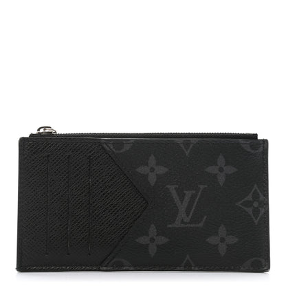 Louis Vuitton Taigarama Coin Card Holder Black 1 of 7