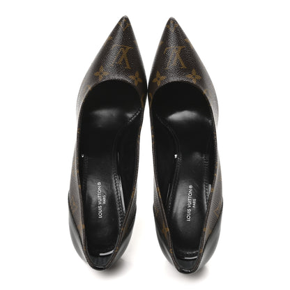 Louis Vuitton Monogram Cherie Pumps 40 Black 2 of 10