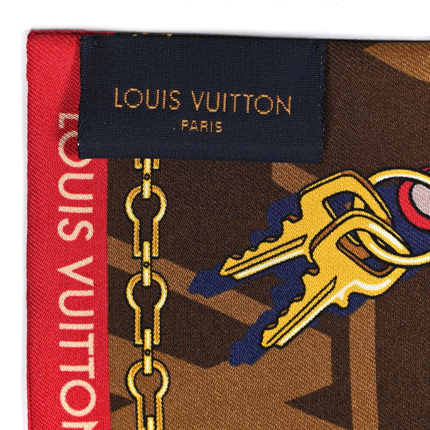 Louis Vuitton Silk Monogram Tribute To Bandeau Marron 2 of 4