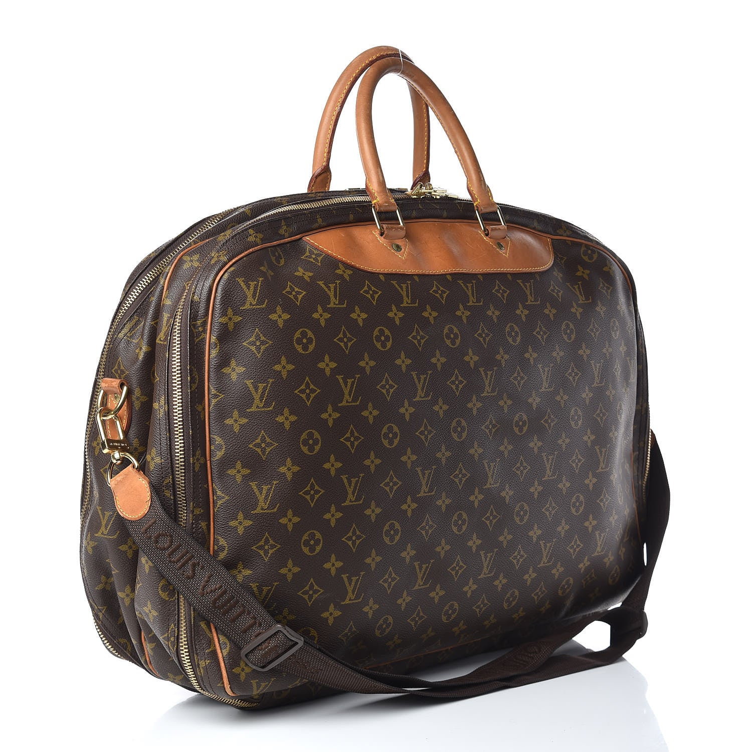 Louis Vuitton Monogram Alize 2 Compartment Luggage Travel Bag 3 of 34