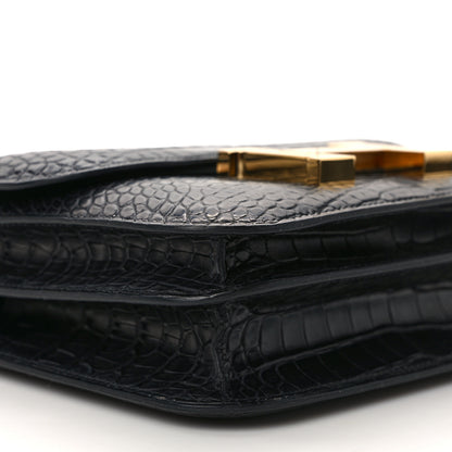 Hermes Matte Alligator Constance 18 Black 9 of 13