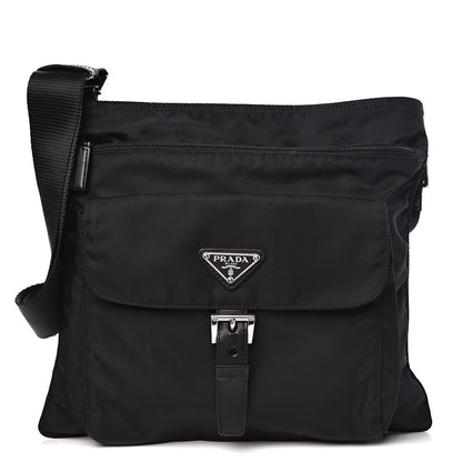 Prada Nylon Vela Messenger Black 1 of 11