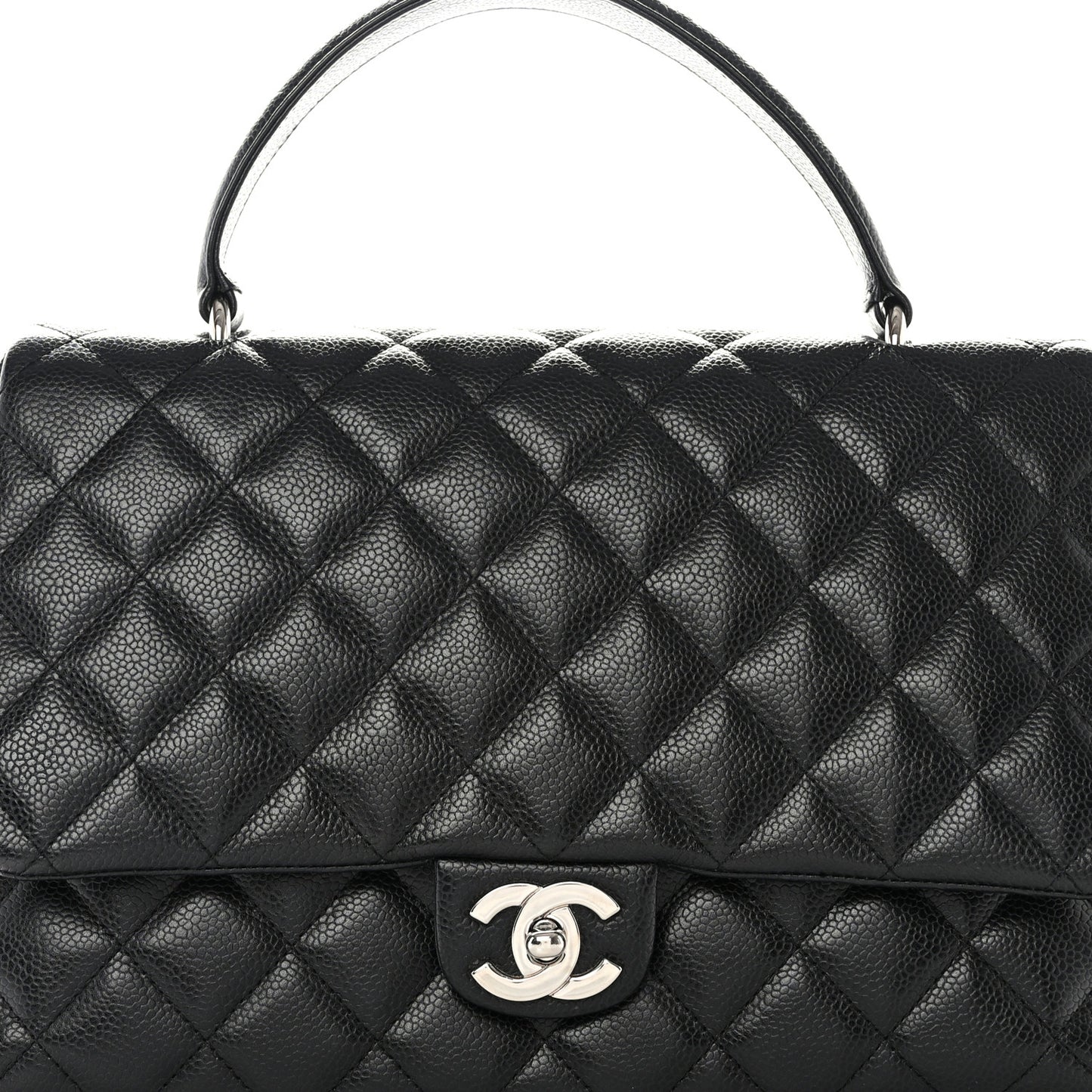 Caviar Quilted Jumbo Kelly Flap Bag Black