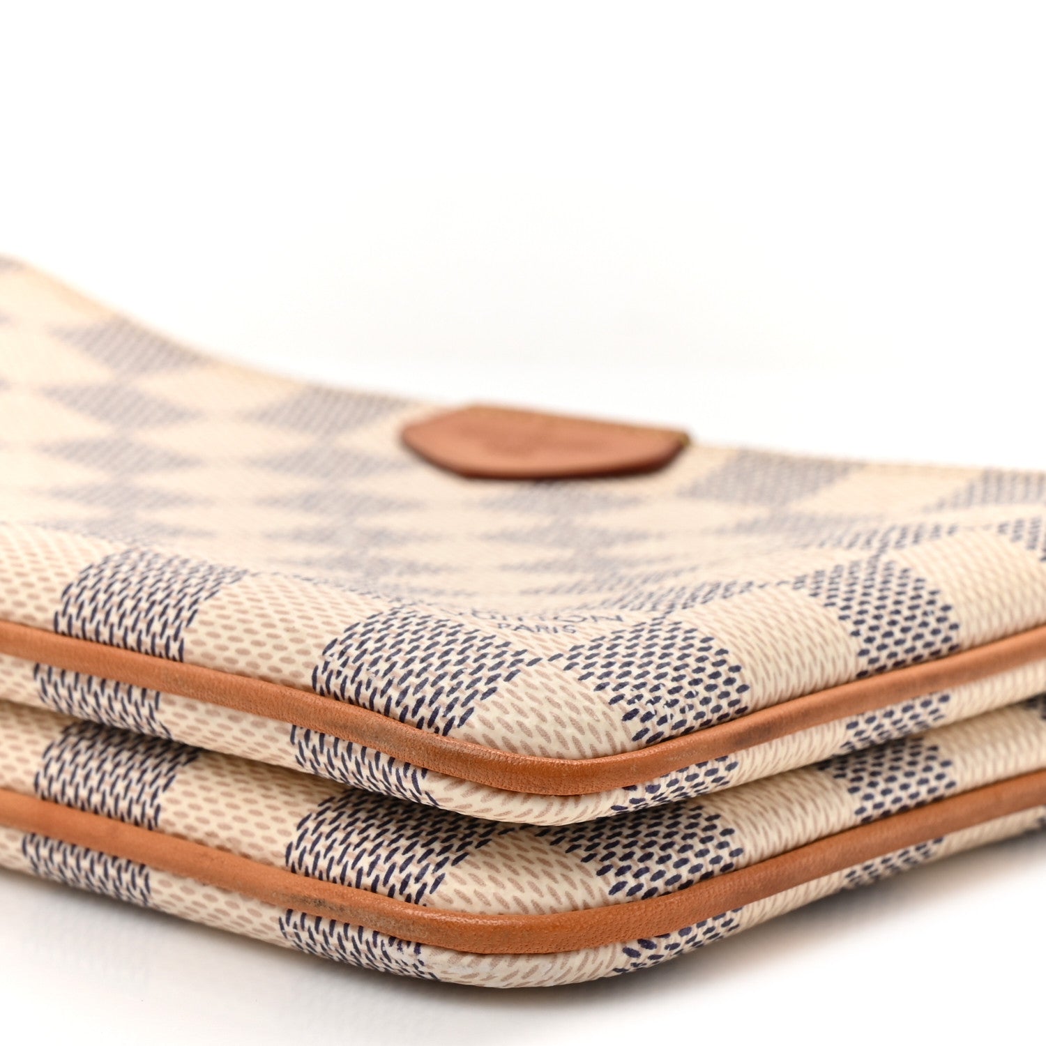 Louis Vuitton Damier Azur Double Zip Pochette 10 of 15