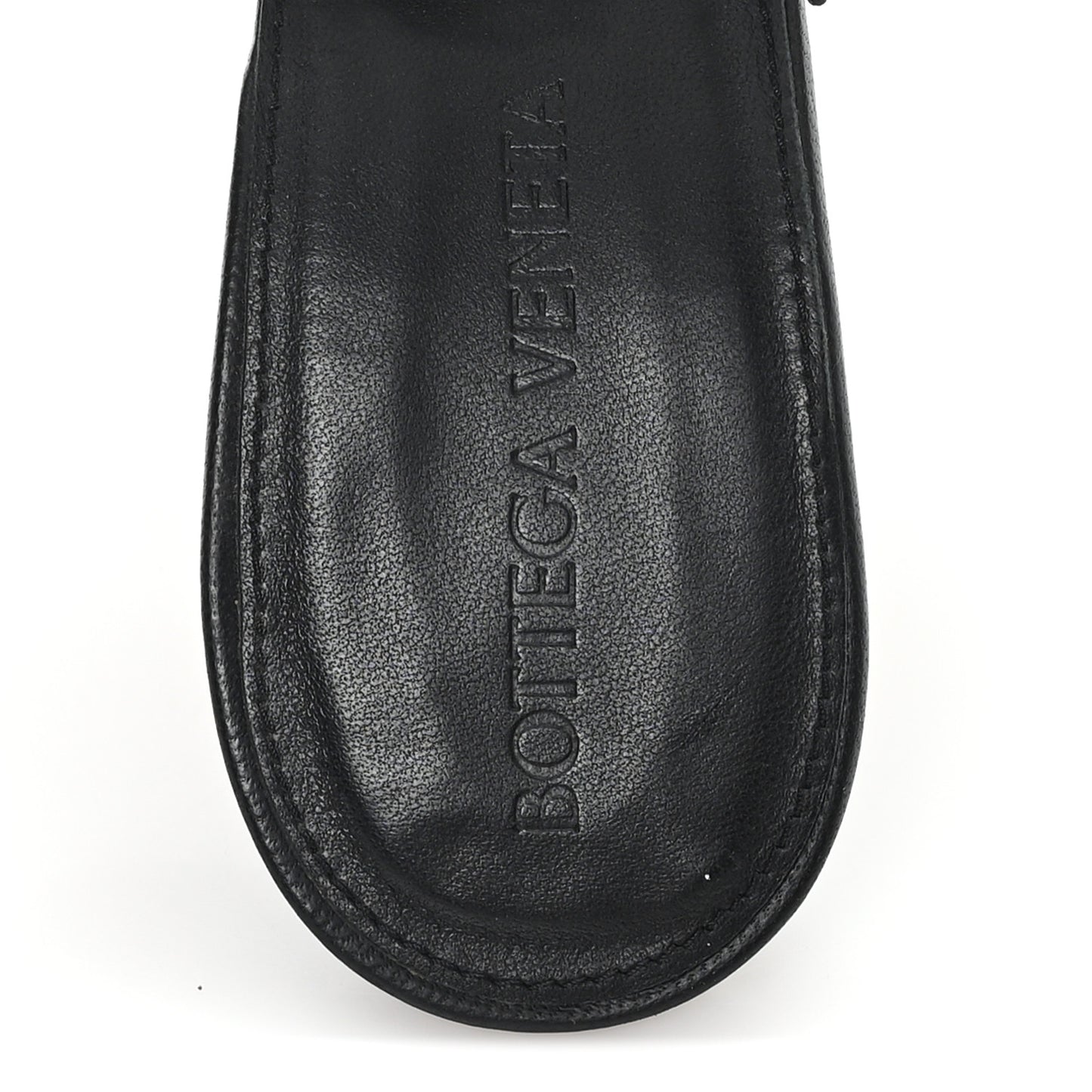 Nappa Maxi Intrecciato Lido Mule Sandals 36 Black