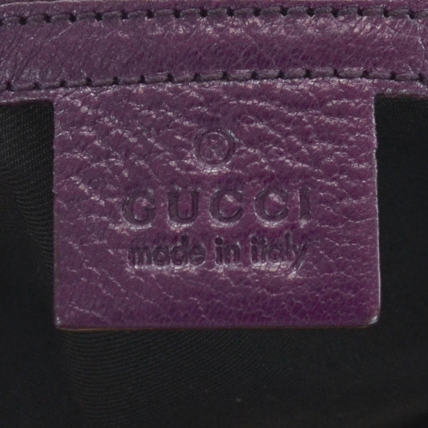 Leather Blondie Satchel Purple