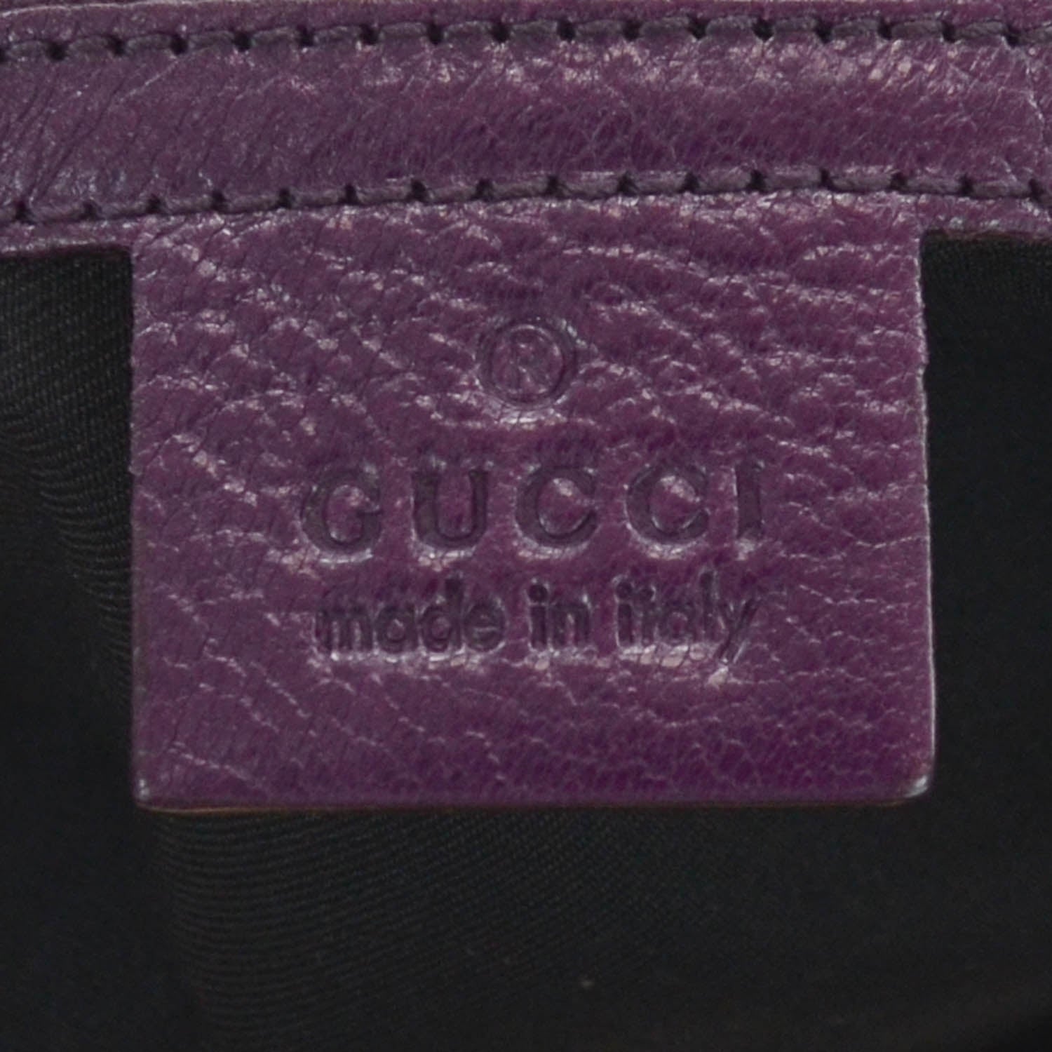 Gucci Leather Blondie Satchel Purple 5 of 7