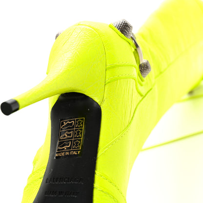Balenciaga Agneau Arena Cagole 90mm Boots 35.5 Fluo Yellow 10 of 13