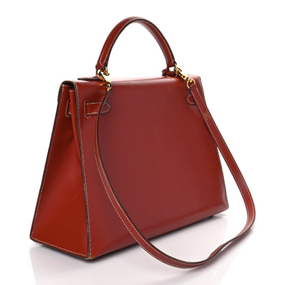 Hermes Box Kelly Sellier 32 Brique 3 of 18