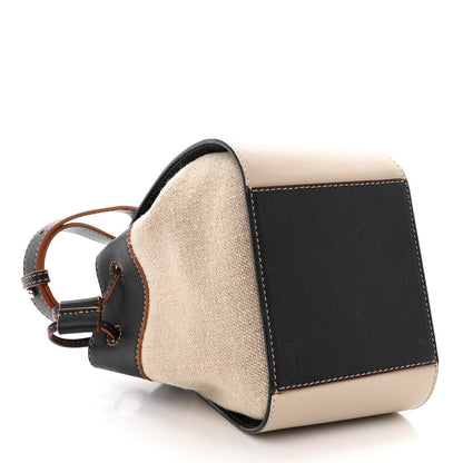 Loewe Calfskin Canvas Mini Hammock Shoulder Bag Mink Black 4 of 11