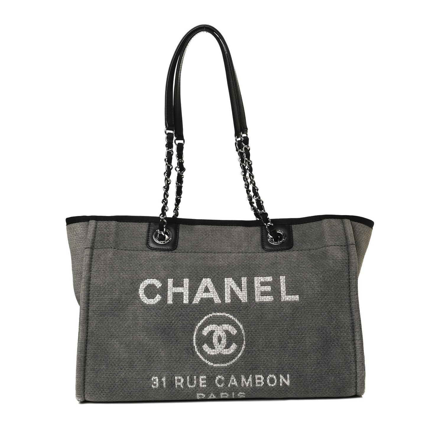 Canvas Small Deauville Tote Grey