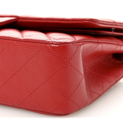 Chanel Caviar Quilted Medium Double Flap Red 10 of 10