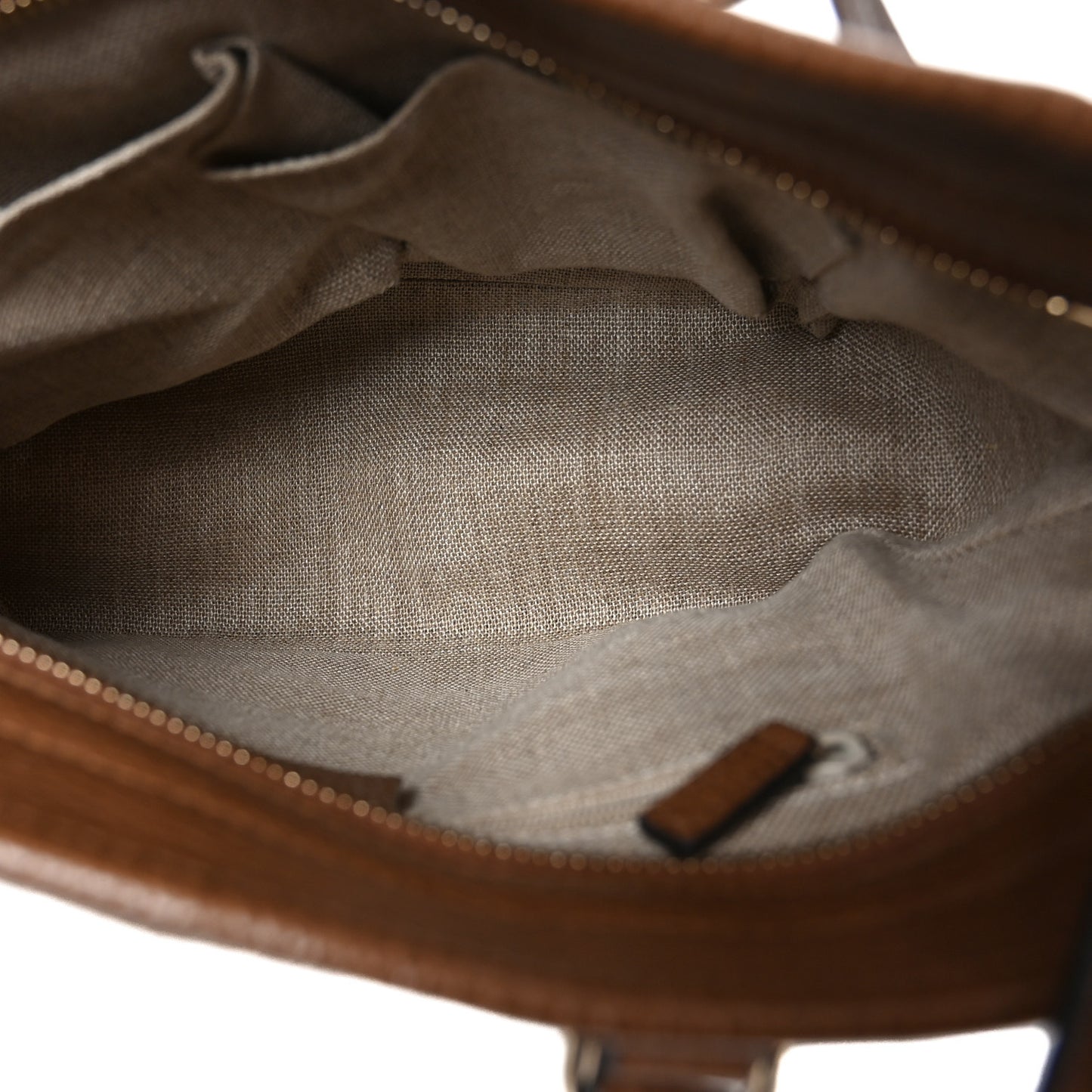 Monogram Small Bree Tote Beige Tabacco
