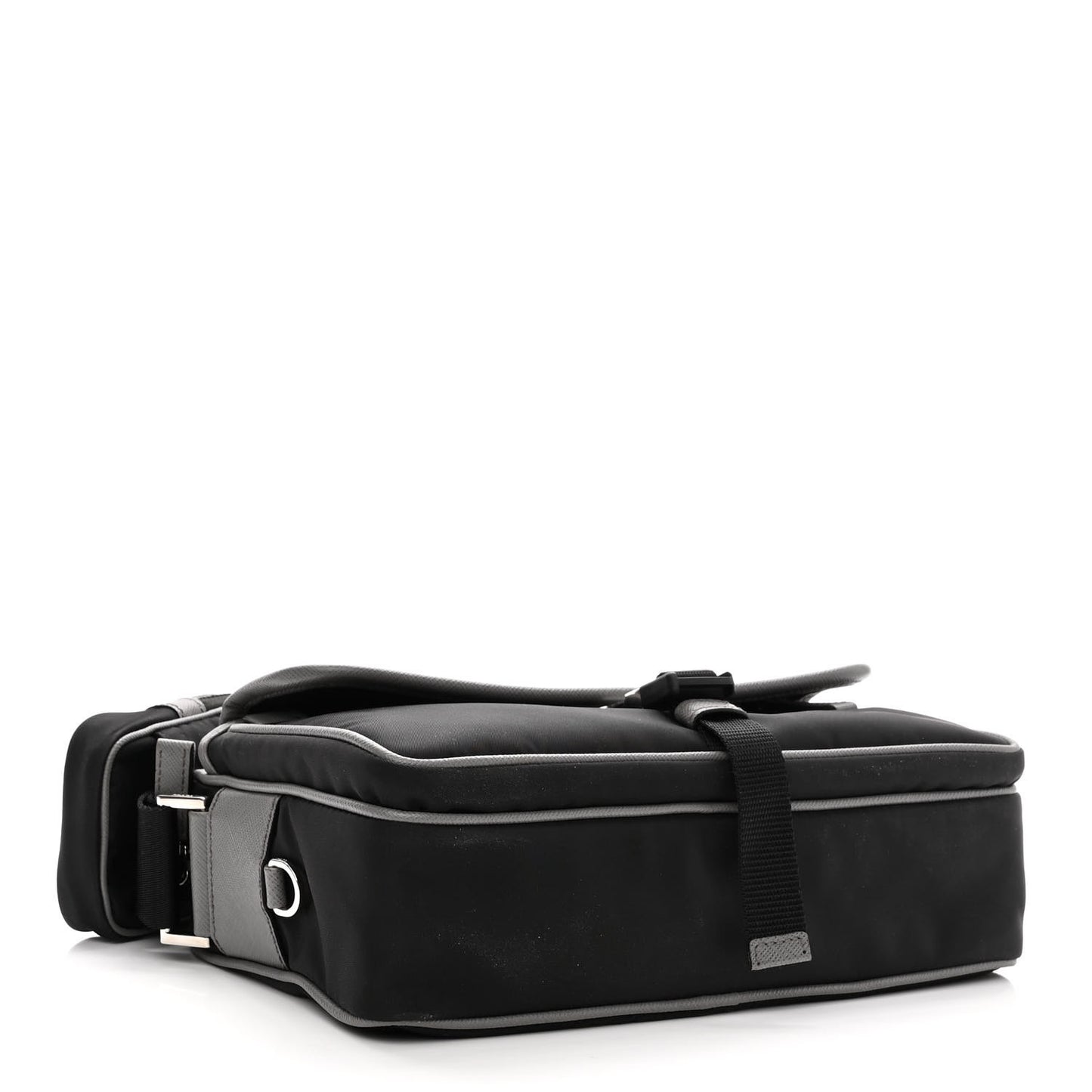Tessuto Nylon Saffiano Messenger Bag Black Royal Marmo