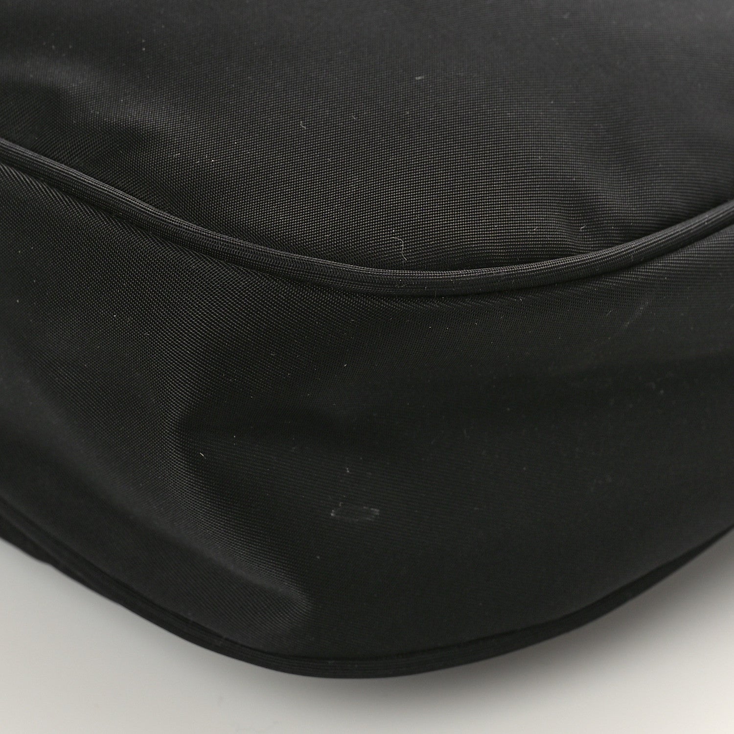 Prada Tessuto Nylon Studded New Vela Hobo Black Fuoco 8 of 8
