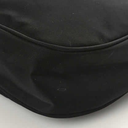 Prada Tessuto Nylon Studded New Vela Hobo Black Fuoco 8 of 8