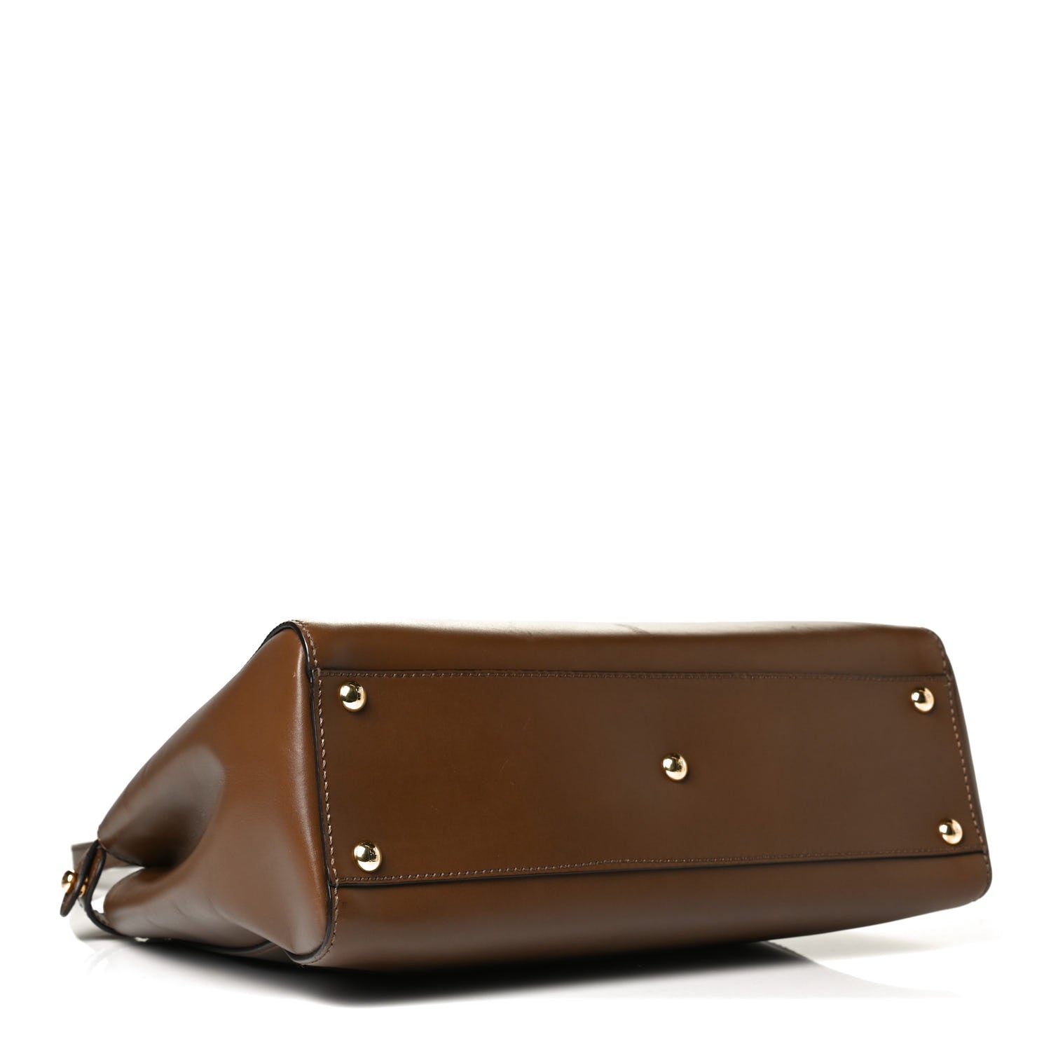 Fendi Vitello Morgan Fabric Jacquard Pequin Medium Peekaboo Iconic Satchel Foresta Tobacco Black 5 of 12