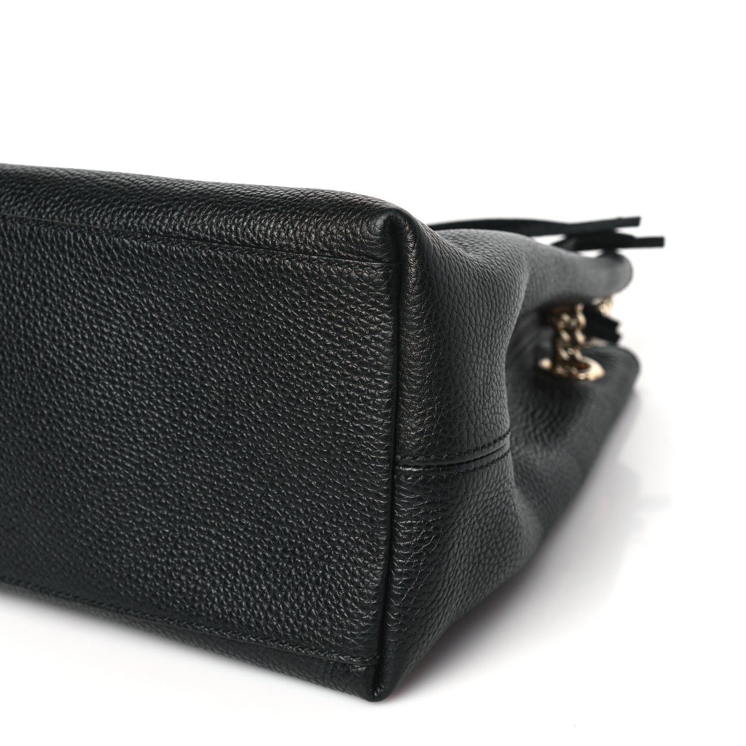 Gucci Pebbled Calfskin Medium Soho Chain Shoulder Bag Black 10 of 10