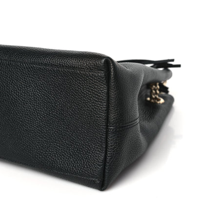 Gucci Pebbled Calfskin Medium Soho Chain Shoulder Bag Black 10 of 10