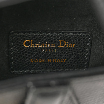 Christian Dior Grained Calfskin Mini Saddle Bag Black 6 of 13