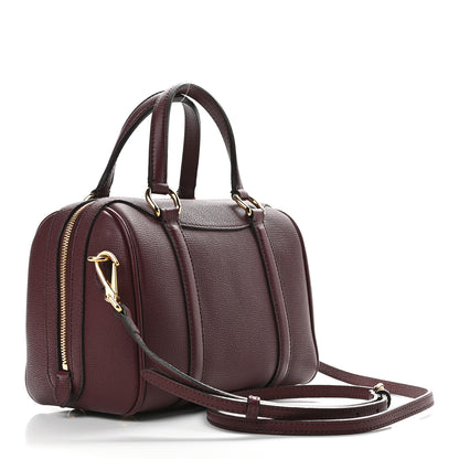 Burberry Derby Calfskin Small Alchester Bowling Bag Mahogany Red 3 of 8
