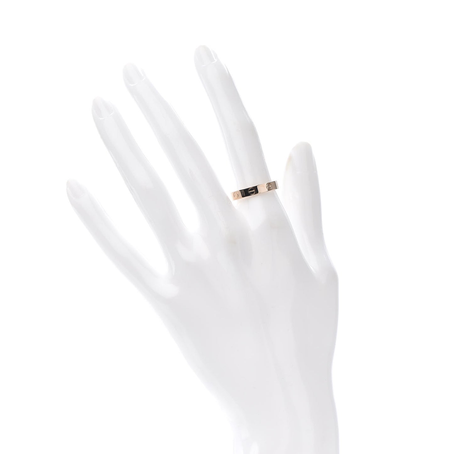 18K Pink Gold 3.5mm LOVE Wedding Band Ring 54 6.75