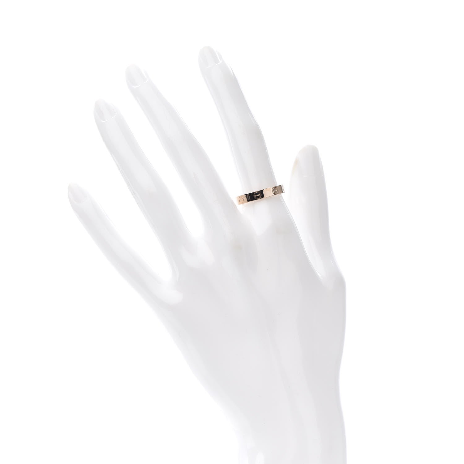 Cartier 18K Pink Gold 3.5mm LOVE Wedding Band Ring 54 6.75 2 of 4