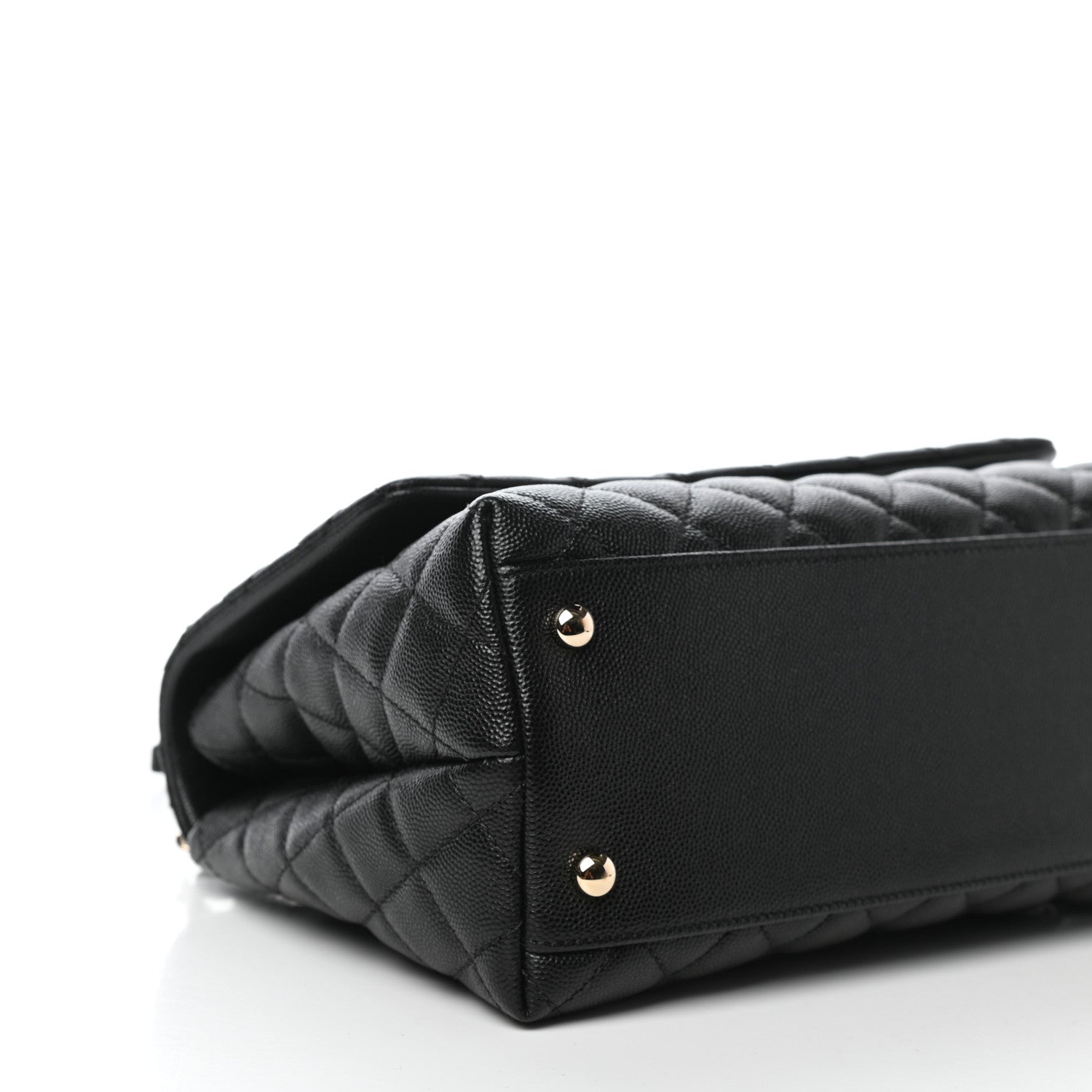 Chanel Caviar Quilted Small Coco Handle Flap Black 8 of 11