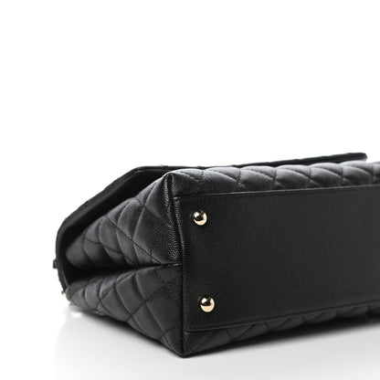 Chanel Caviar Quilted Small Coco Handle Flap Black 8 of 11