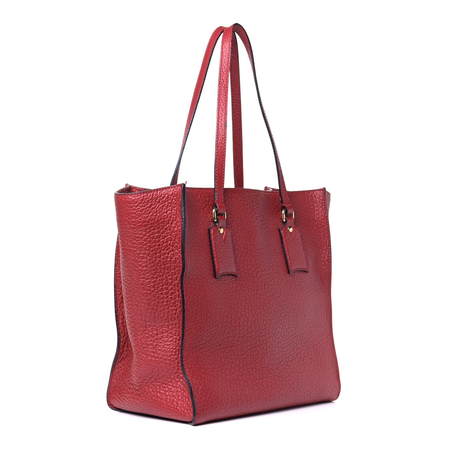 Heritage Grain Medium Woodbury Tote Military Red