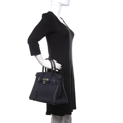 Hermes Togo Birkin 30 Bleu Nuit 2 of 10