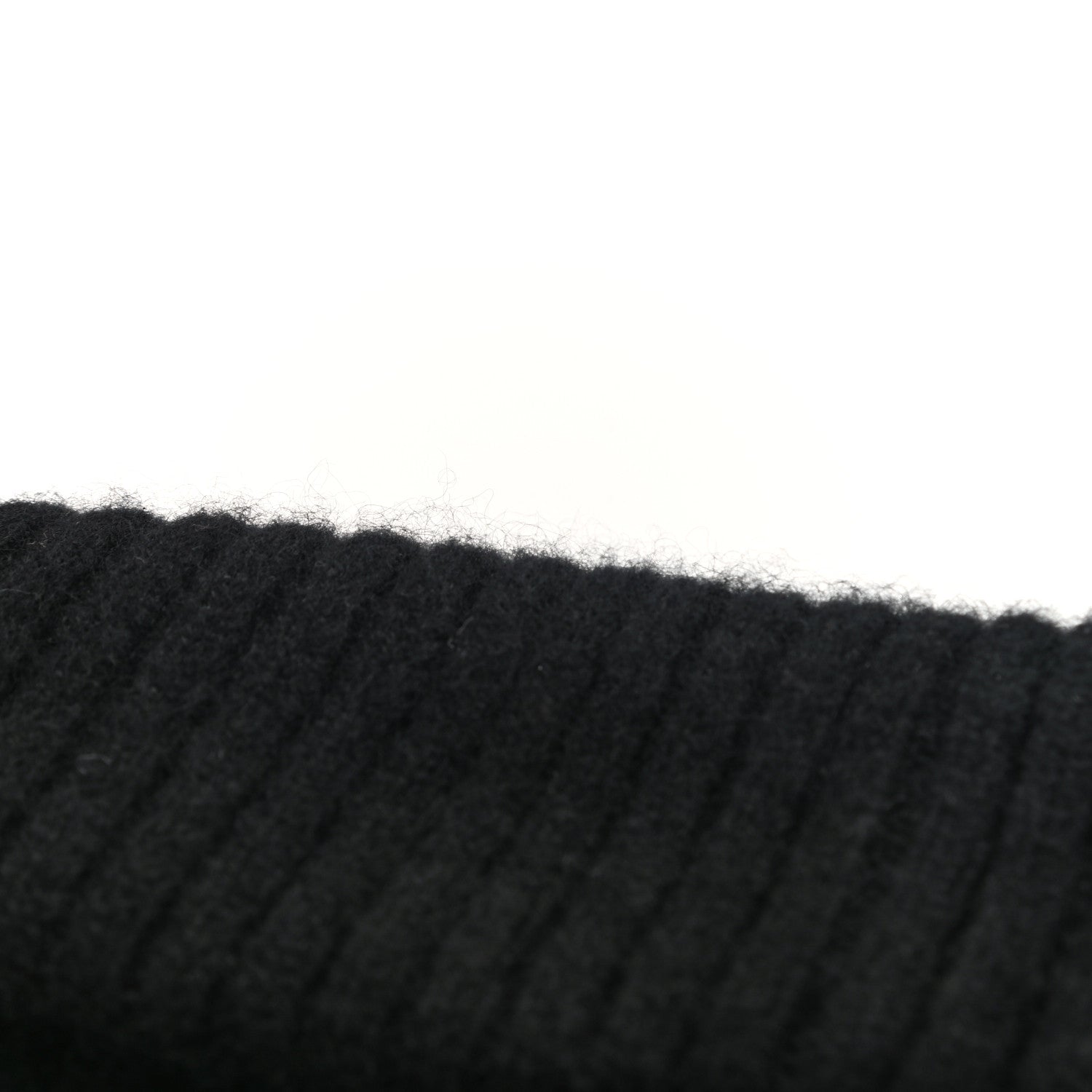 Chanel Cashmere Sequins Logo Beanie Hat Black 5 of 5
