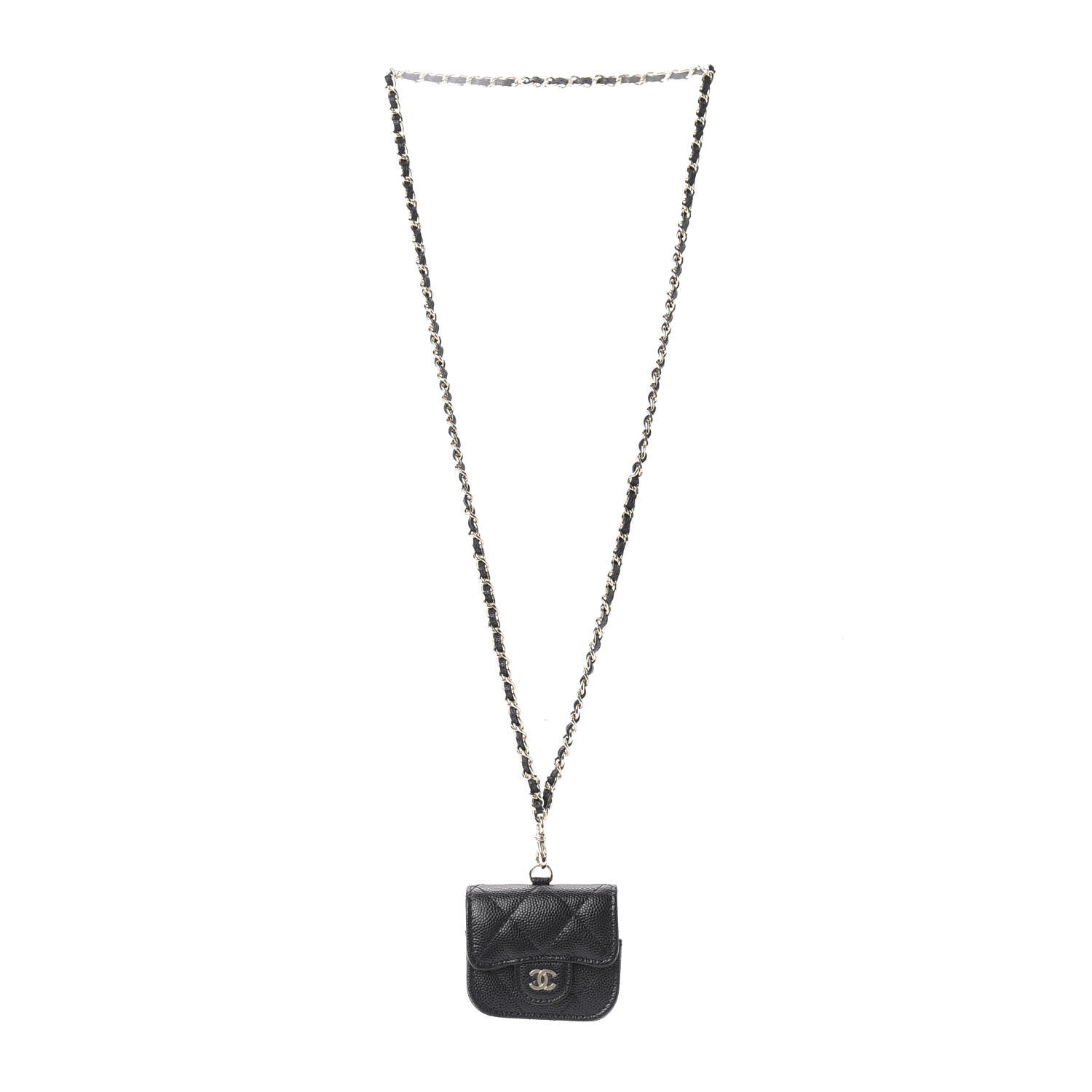 Chanel Caviar Quilted Airpods Pro Case Black 3 of 10