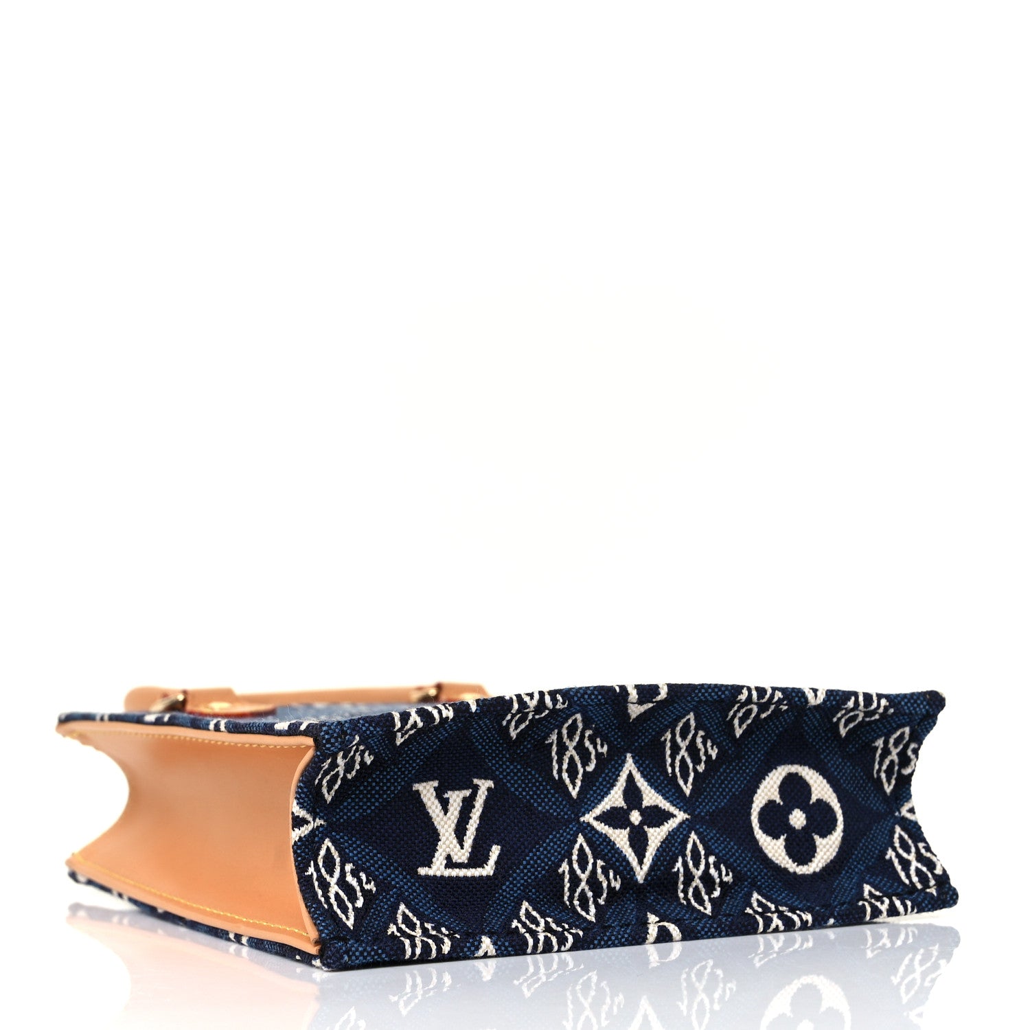 Louis Vuitton Jacquard Since 1854 Petit Sac Plat Blue 5 of 7
