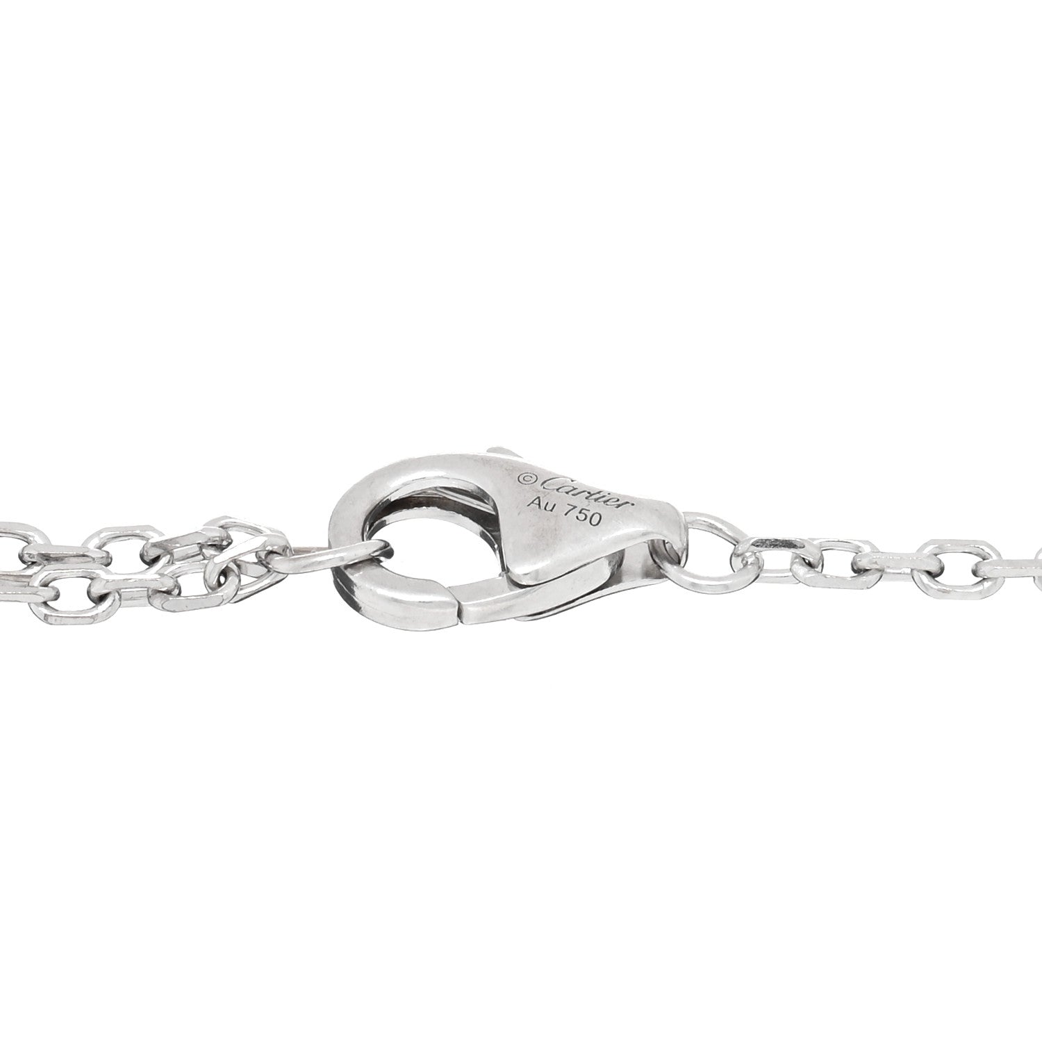 Cartier 18K White Gold Diamond LM D'Amour Bracelet 3 of 4