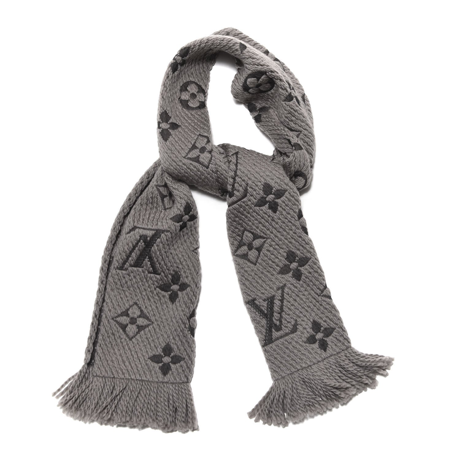 Louis Vuitton Wool Silk Logomania Scarf Verone 1 of 5