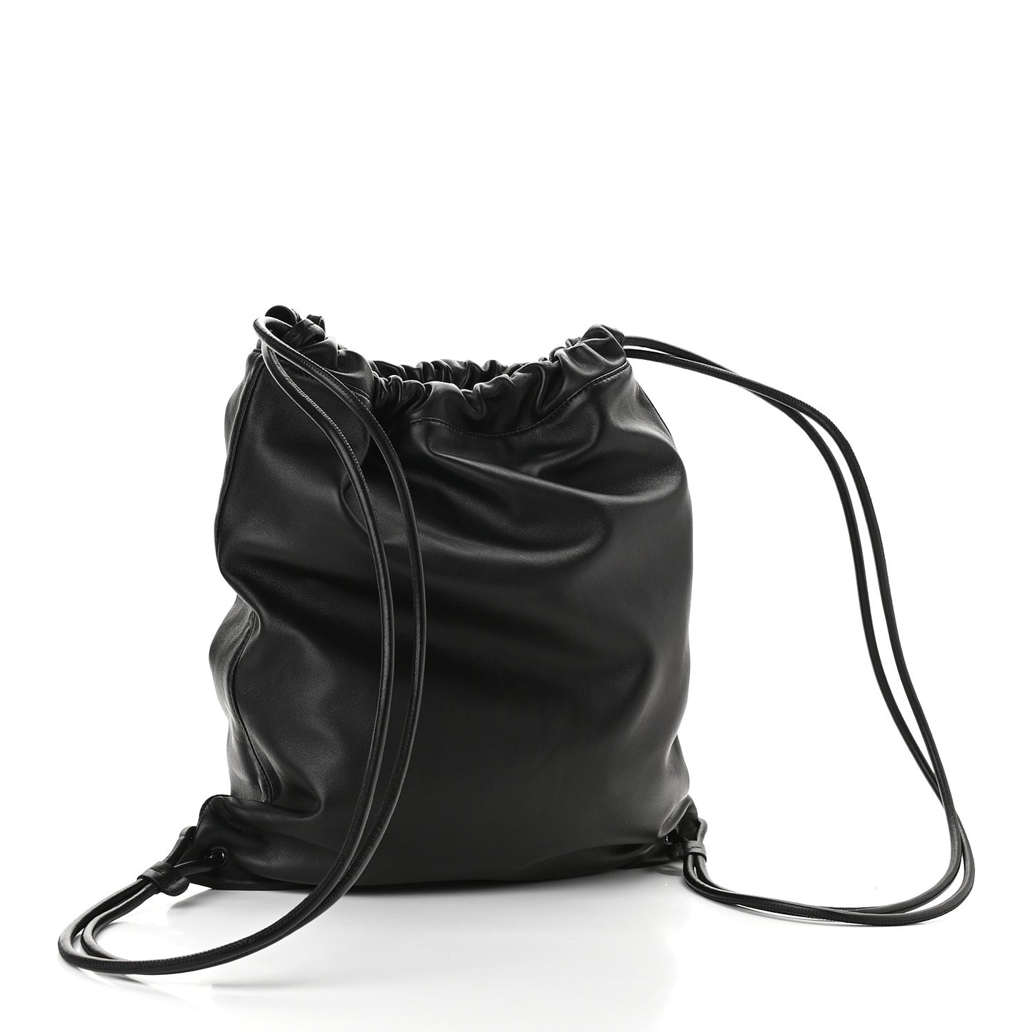 Lambskin Teddy Drawstring Backpack