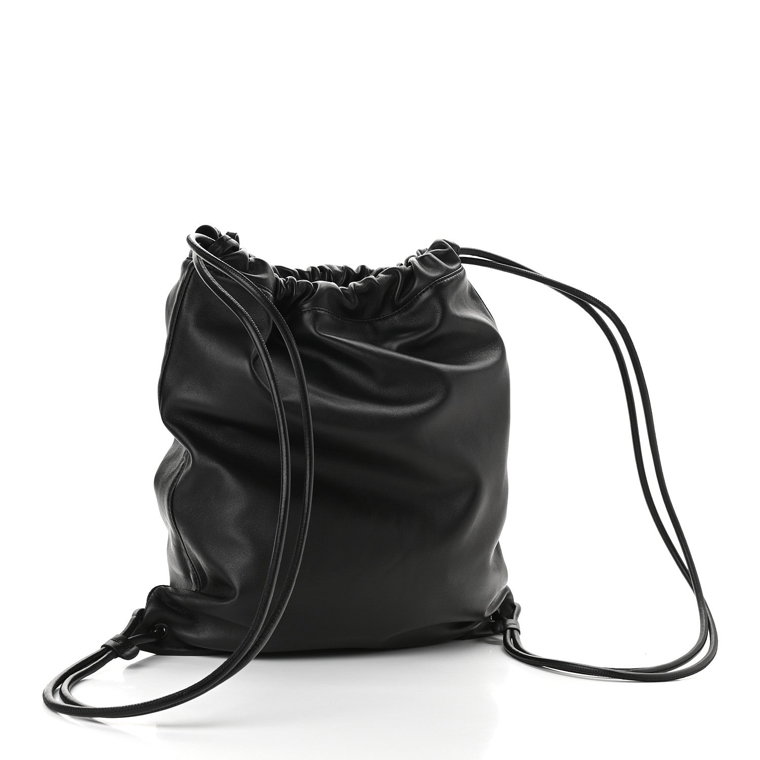 Saint Laurent Lambskin Teddy Drawstring Backpack 4 of 8