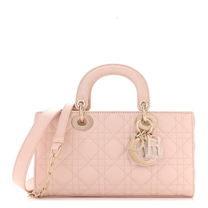 Christian Dior Lambskin Cannage Medium Lady D-Joy Light Pink 1 of 13