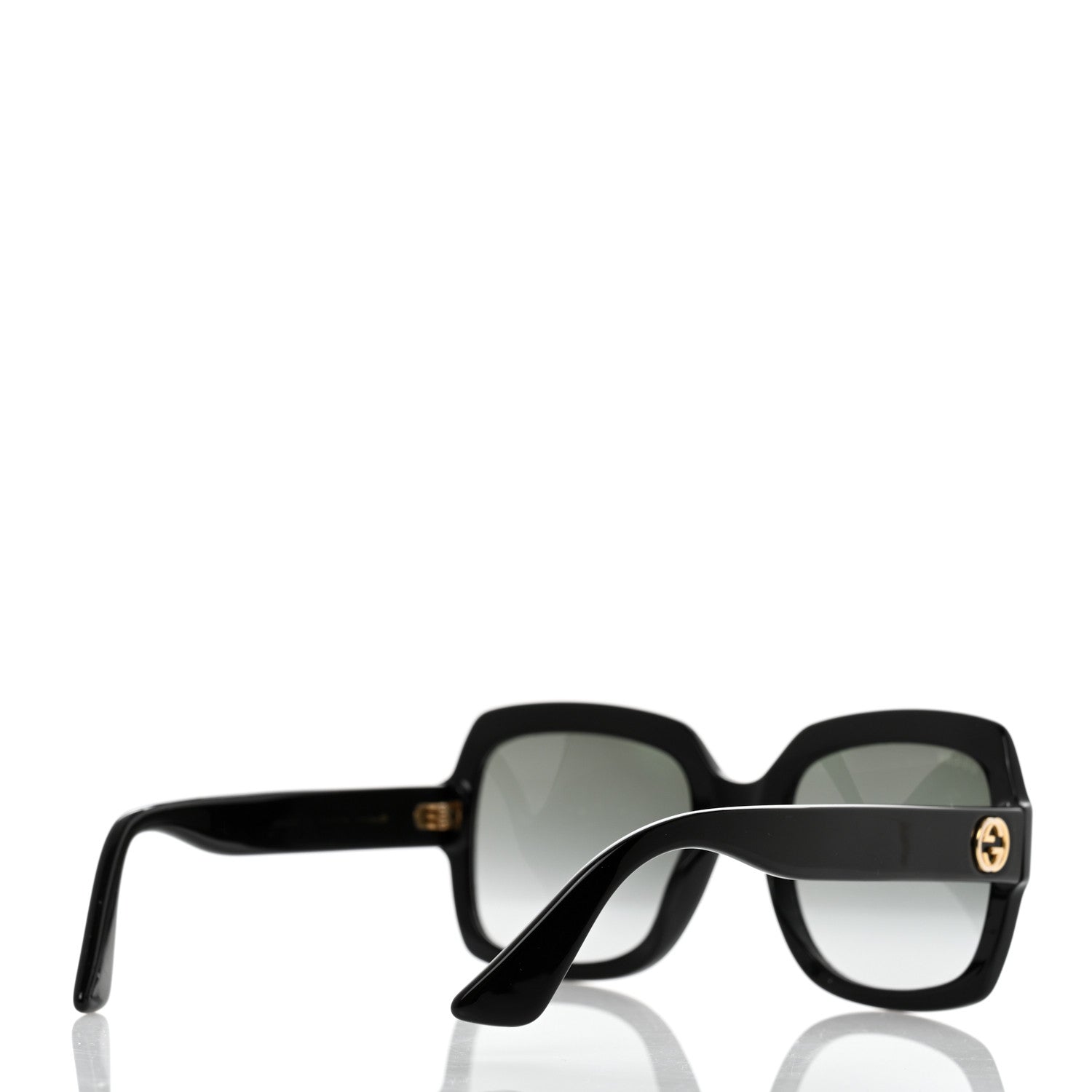 Gucci Acetate Square Frame Sunglasses GG0036S Black 4 of 8