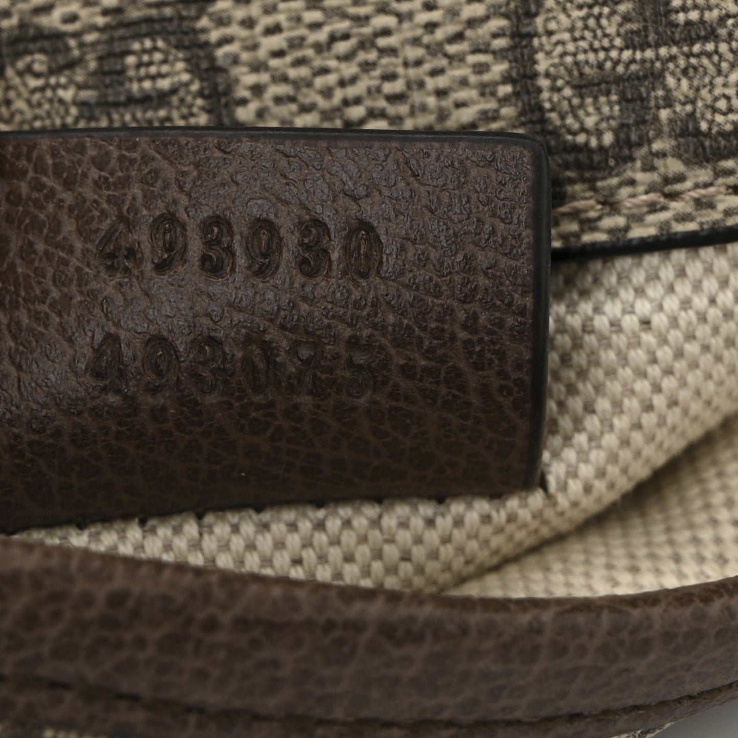 GG Supreme Monogram Neo Vintage Web Belt Bag Brown